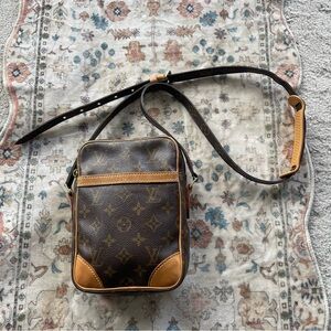 Louis Vuitton Danube Vintage Monogram Brown Messenger Bag